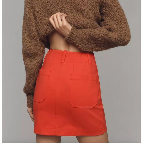 ANTHROPOLGIE x MAEVE Colette Ponte Skirt Mini Edition Red Sz 1X NWT {3E54} - Picture 5 of 5